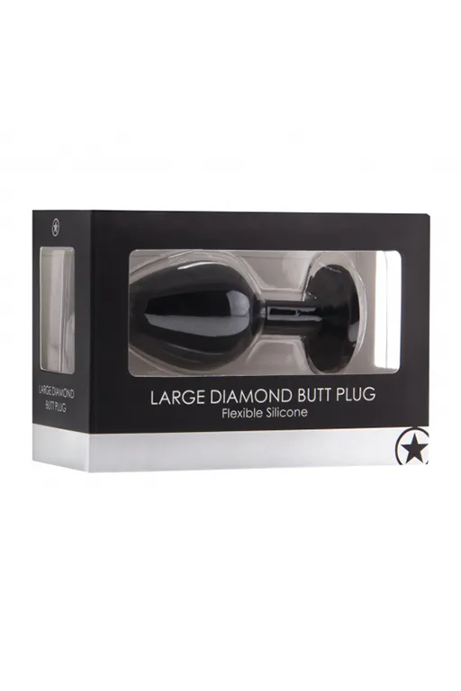 анальная пробка с кристаллом diamond butt plug (extra large) в Сочи