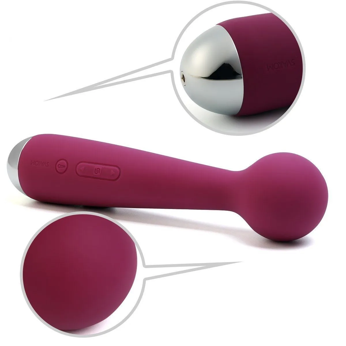 универсальный массажер с насадкой svakom emma, фиолетовый в Сочи