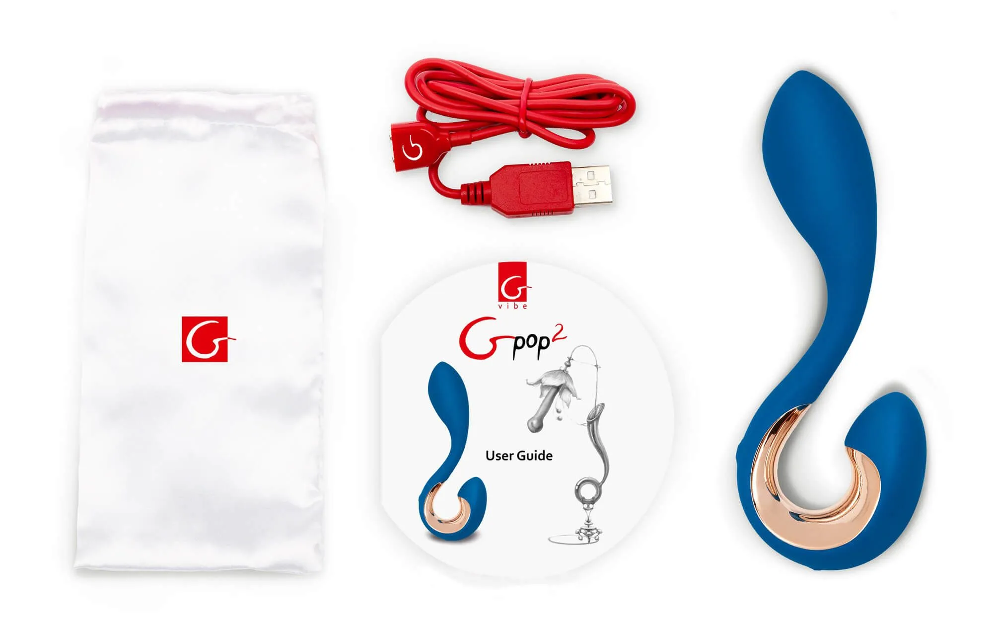 вибратор универсальный gvibe gpop2, синий в Сочи