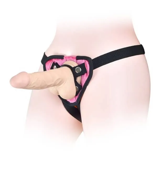 трусики для страпона lovetoy orgasm cozy harness, розовые в Сочи