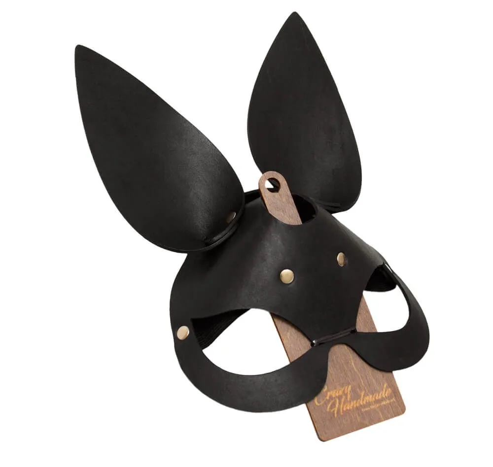 Маска с ушками PinkRabbit Зайка, черная