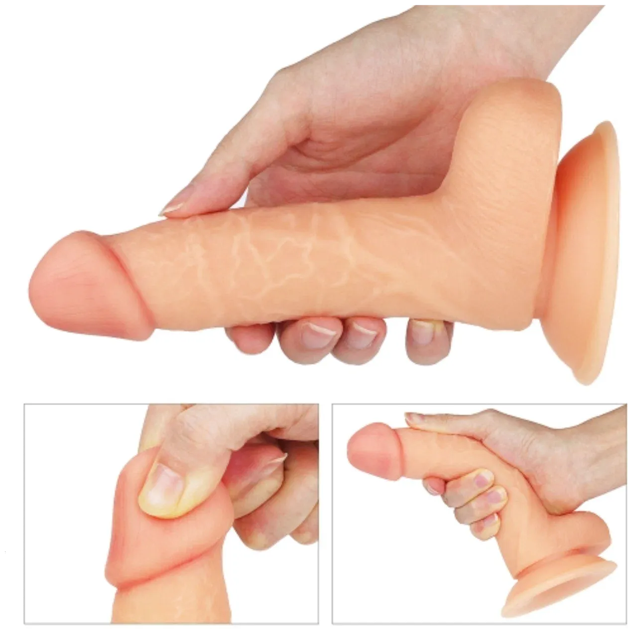 фаллоимитатор реалистичный с венами lovetoy на присоске,18 см в Сочи