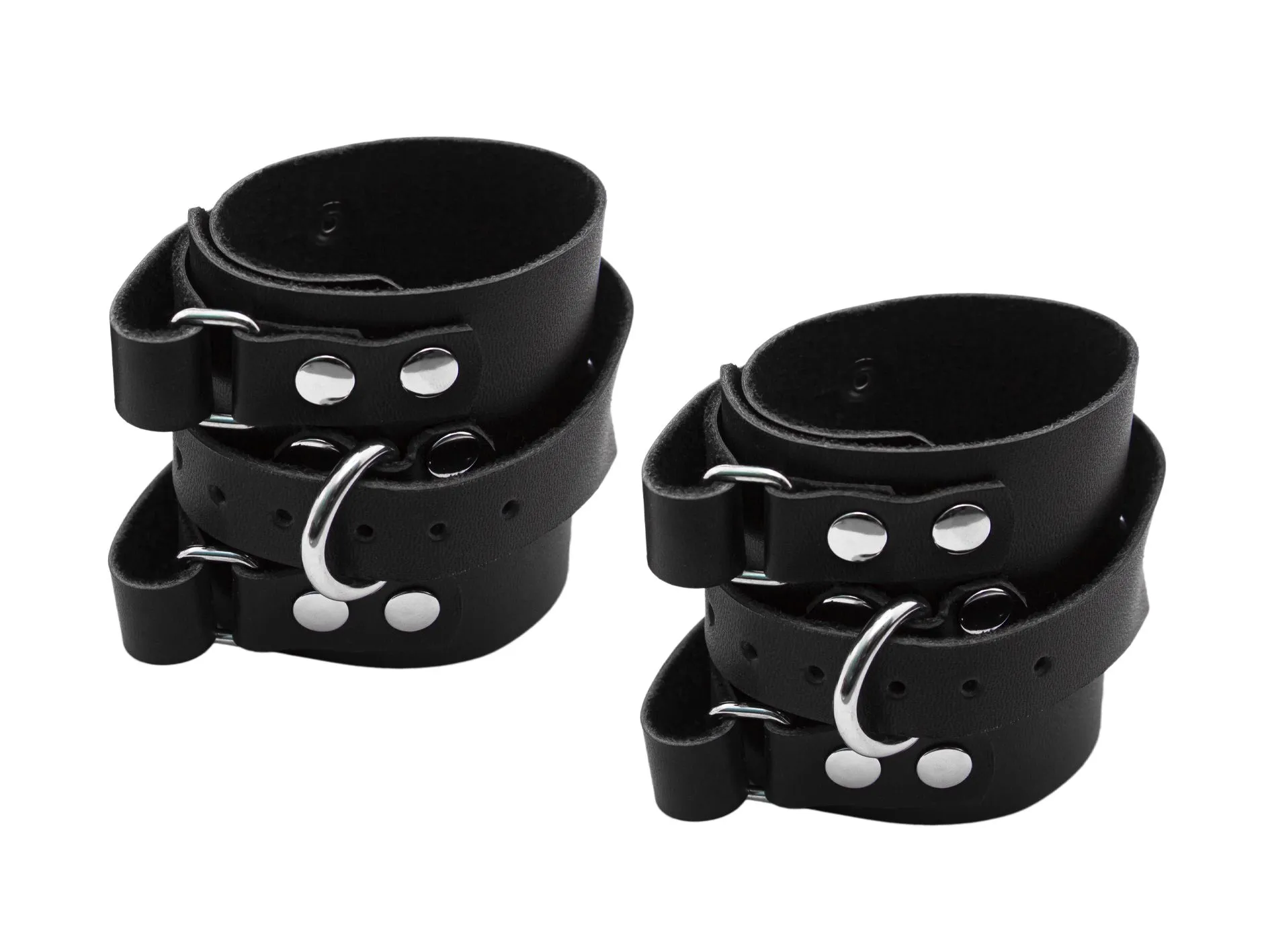 напульсники подиум из кожи, черные в Сочи