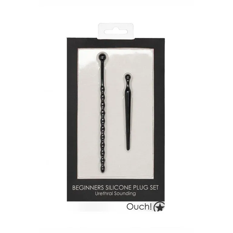 набор уретральных бужей silicone beginners plug set черный в Сочи