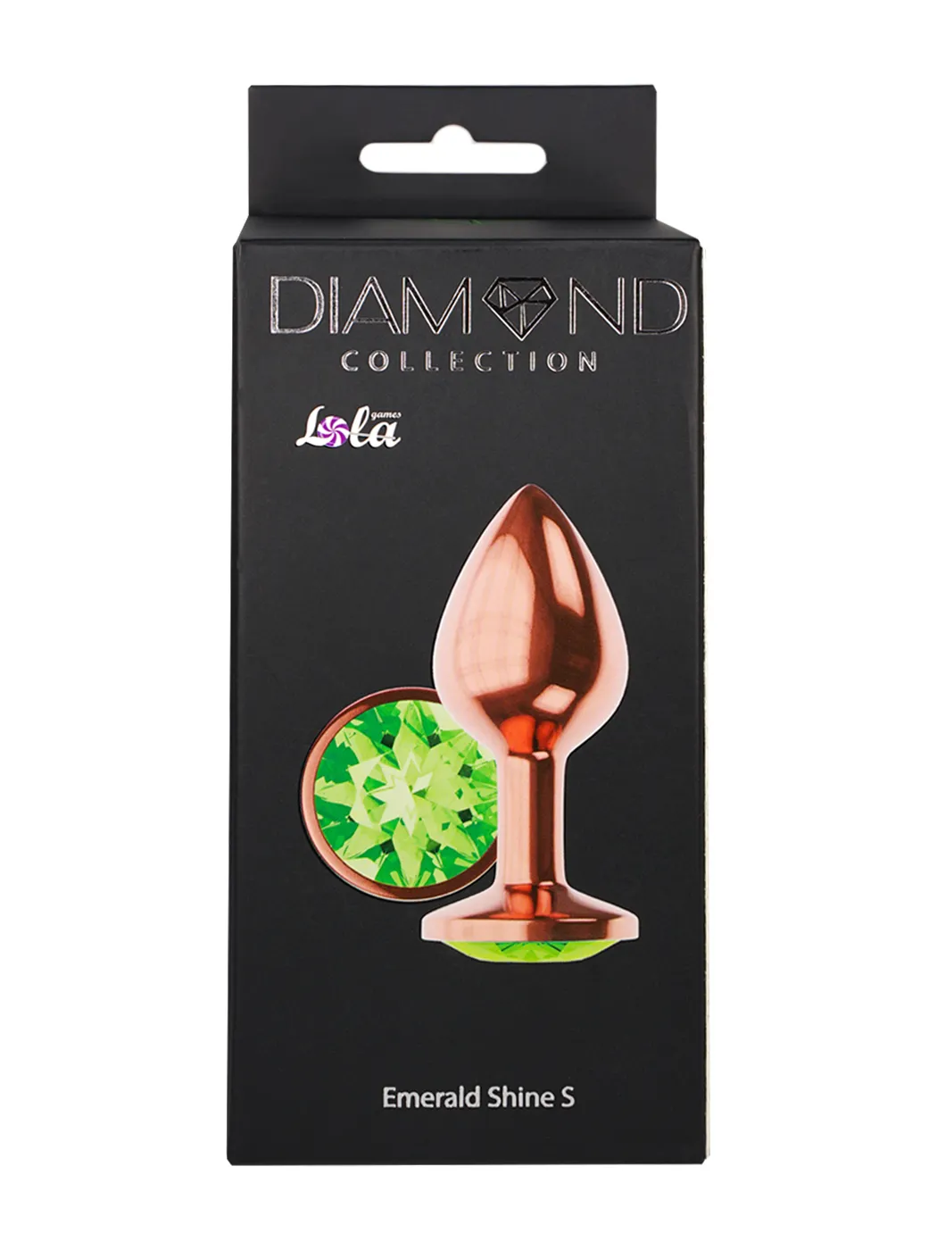 анальная пробка diamond emerald shine s розовое золото 4027-01lola в Сочи