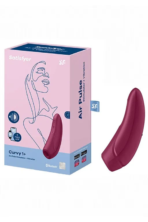 вакуумный массажер с вибрацией satisfyer curvy 1 plus rose red 001821sa в Сочи