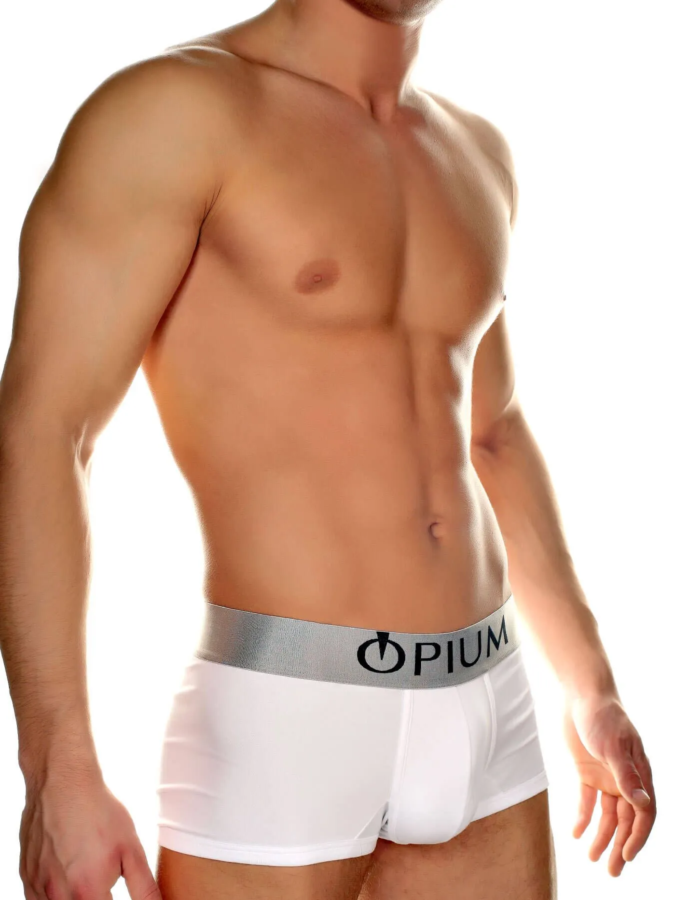 Эротическое трусы мини боксеры мужские opium r06, белые в Сочи