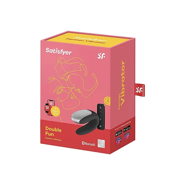 вибростимулятор для пар satisfyer double fun, черный в Сочи
