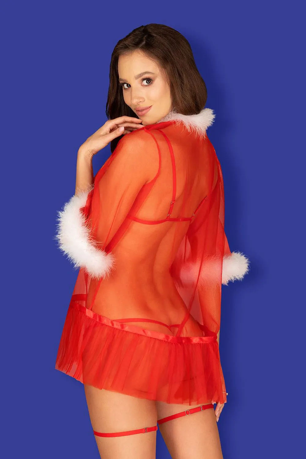 Эротическое соблазнительный новогодний пеньюар obsessive santasia в Сочи