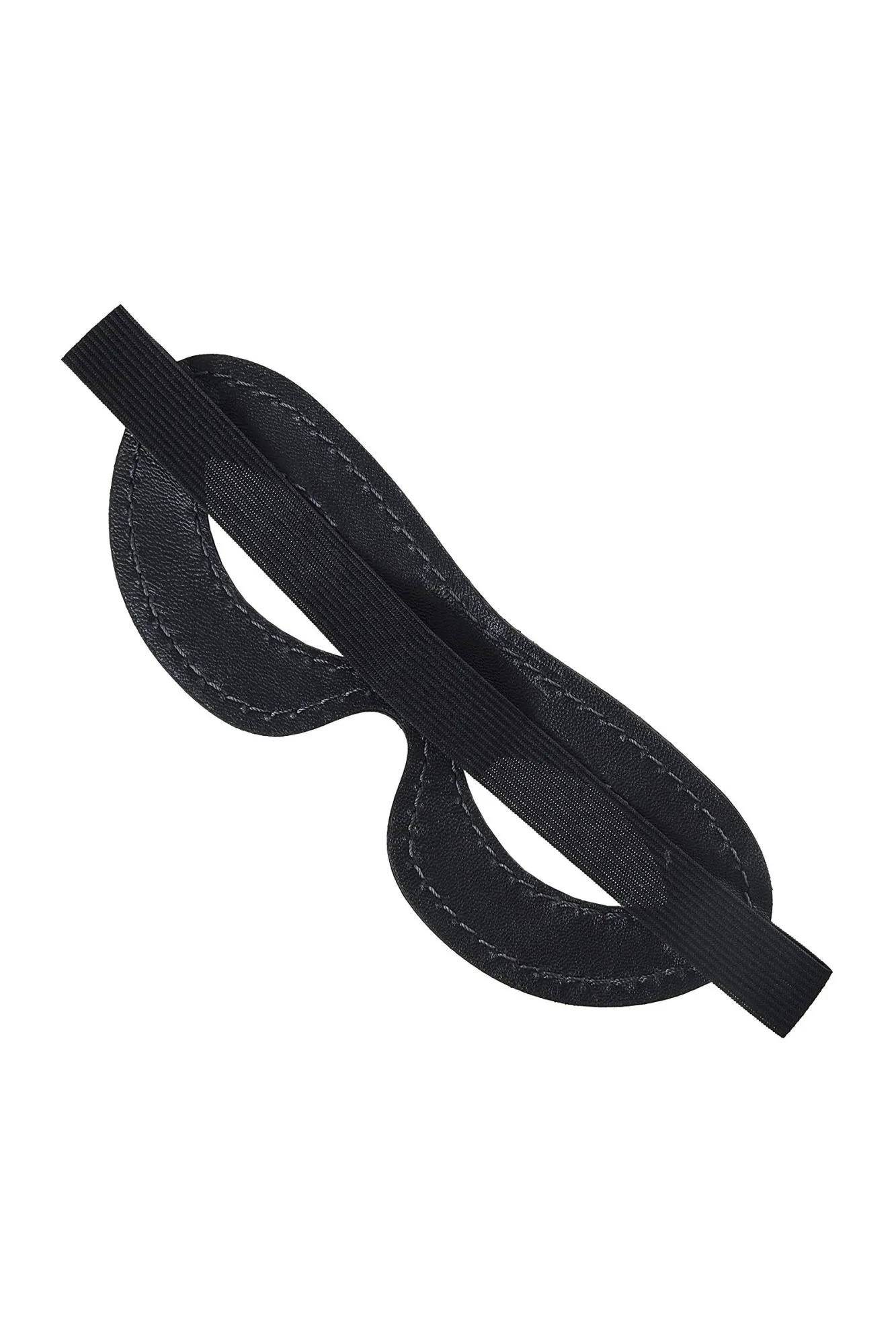 маска pecado bdsm, открытая овальная, натуральная кожа, черная в Сочи