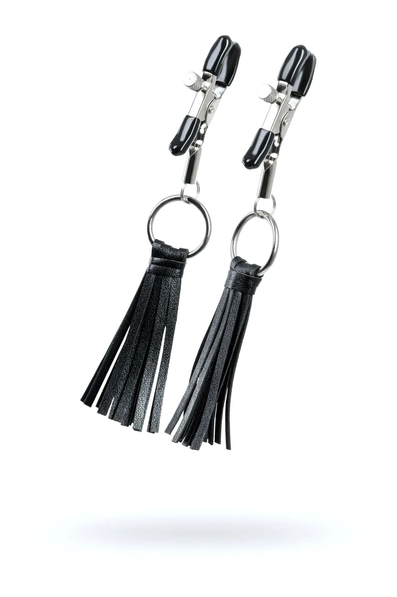 зажимы для сосков toyfa theatre с кисточками, черные в Сочи