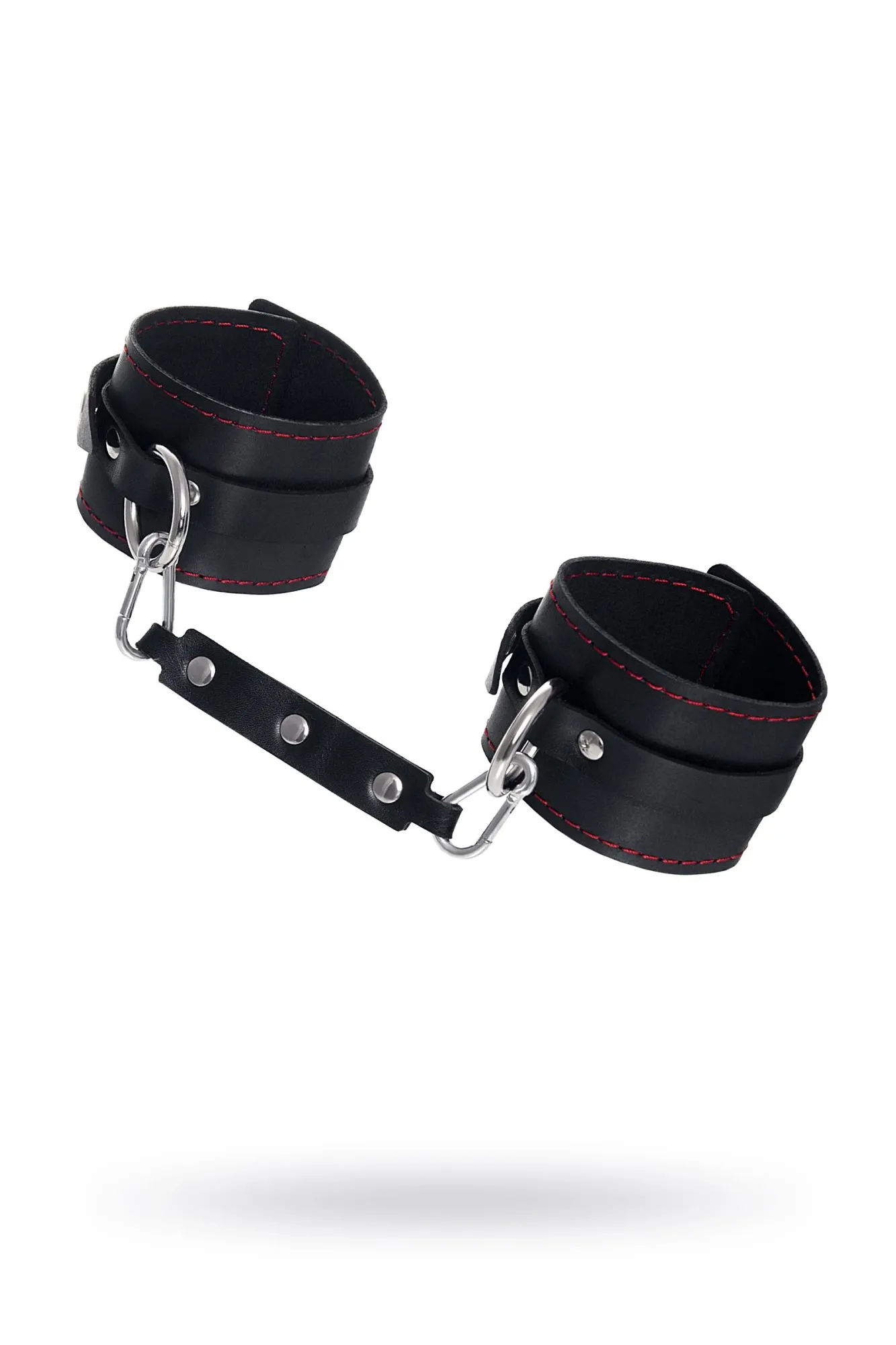оковы pecado bdsm, однослойные с контрастной строчкой, натуральная кожа, черные в Сочи