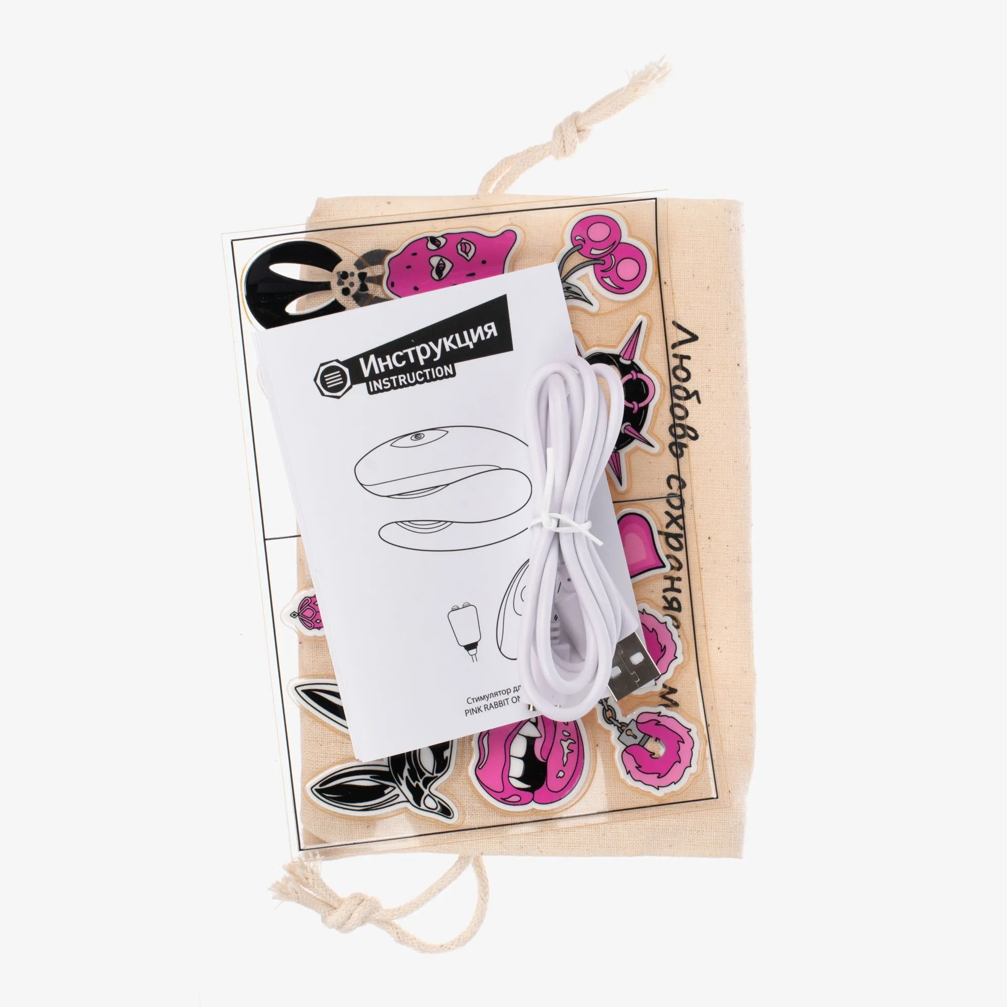 стимулятор для пар pinkrabbit only two, розовый в Сочи