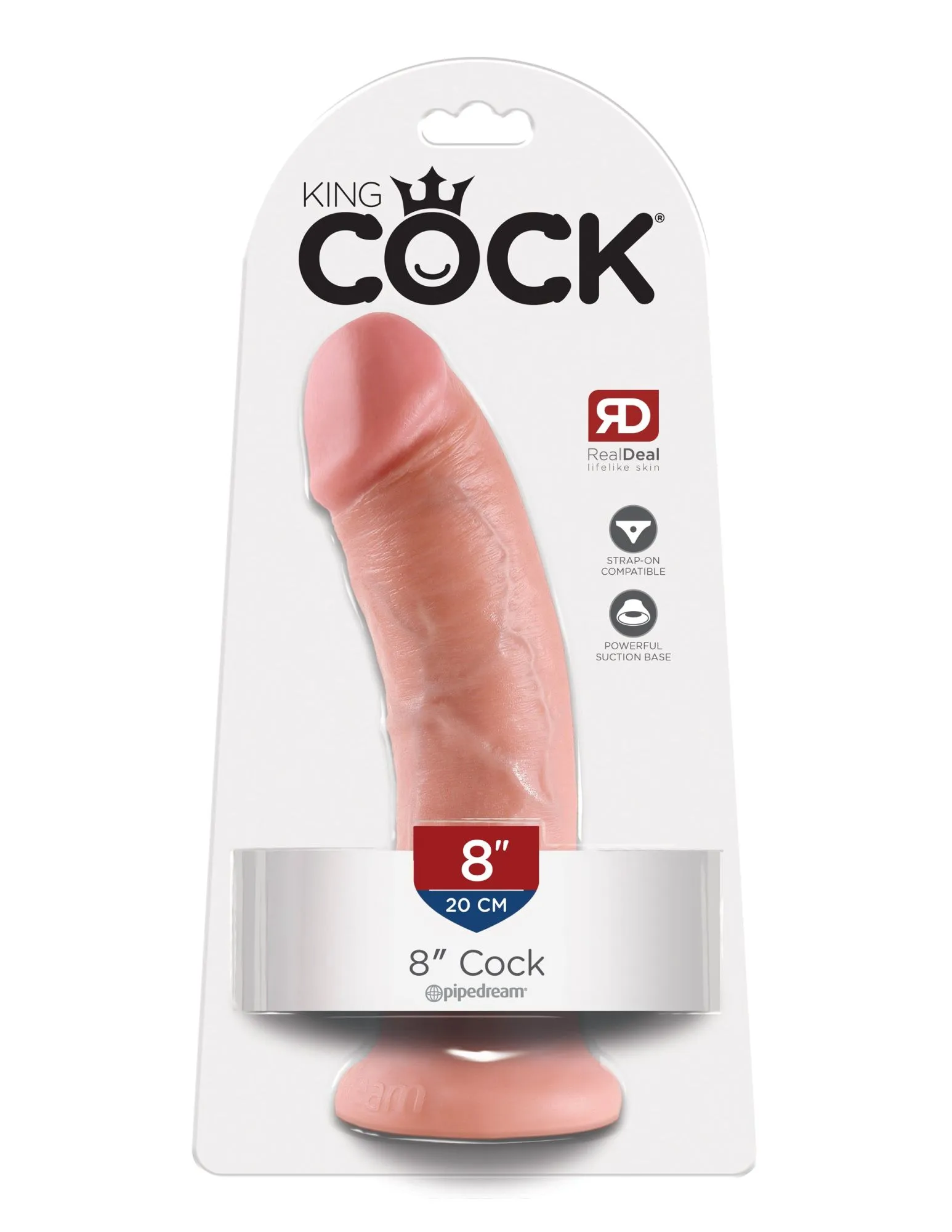 фаллоимитатор king cock 8" cock - flesh pipedream 550321pd в Сочи