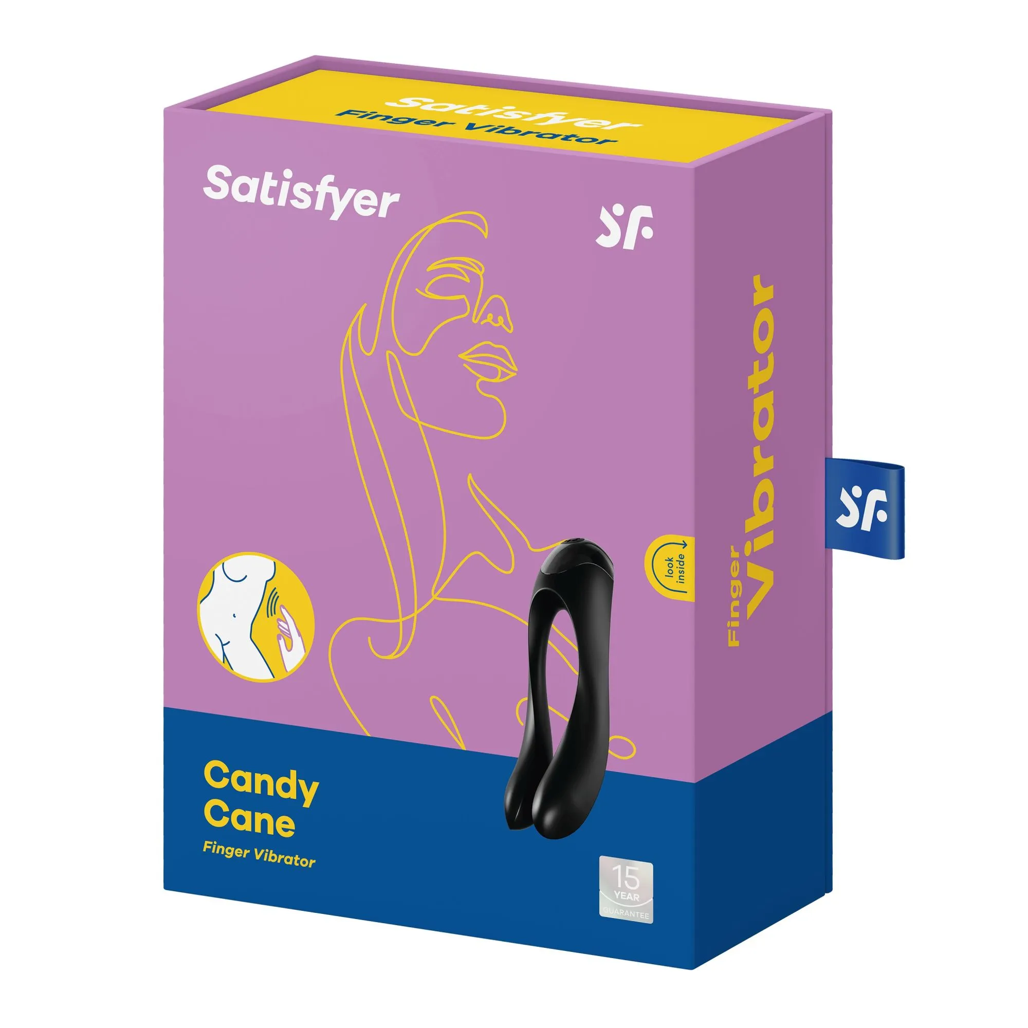 универсальный пальчиковый вибратор satisfyer candy cane black 004136sa в Сочи