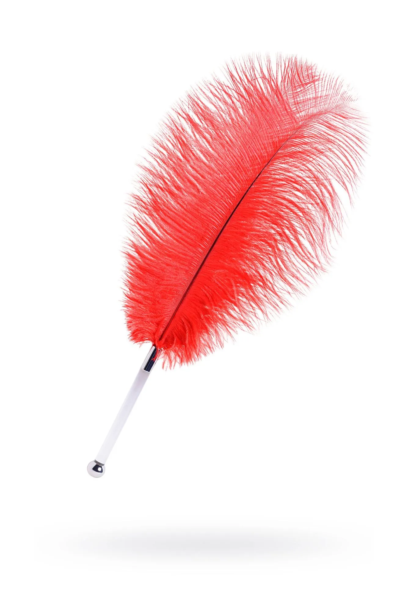 перо toyfa theatre, страусиное, красный, 40 см в Сочи