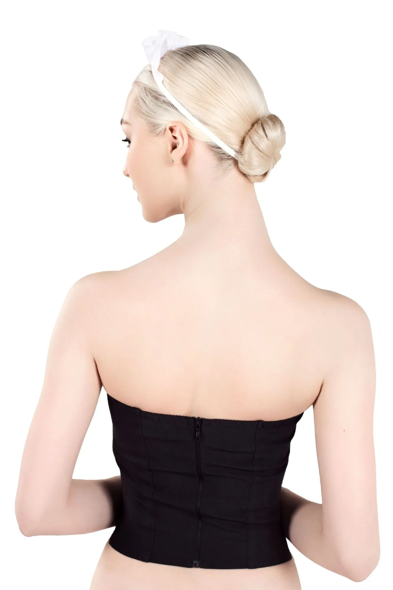 Эротическое верхняя часть костюма «горничная», pecado bdsm, корсет, головной убор, черно-белый, 44 в Сочи