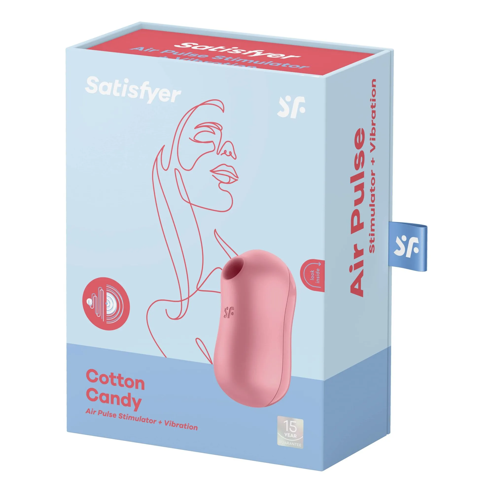 вакуумный массажер satisfyer cotton candy light red 037219sa в Сочи