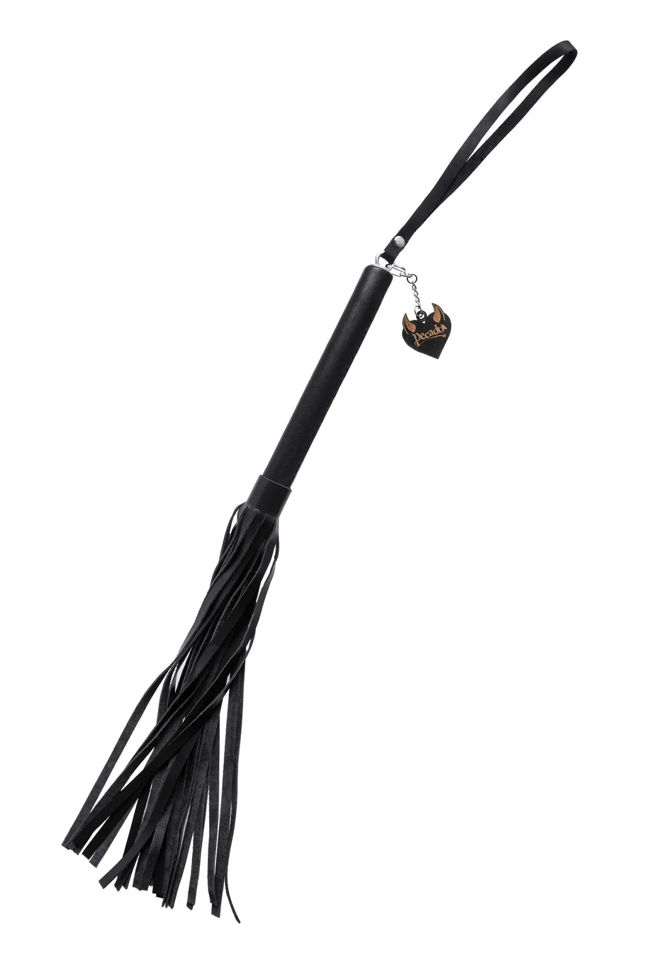 плеть pecado bdsm, чёрная рукоять, чёрные хлысты, натуральная кожа в Сочи