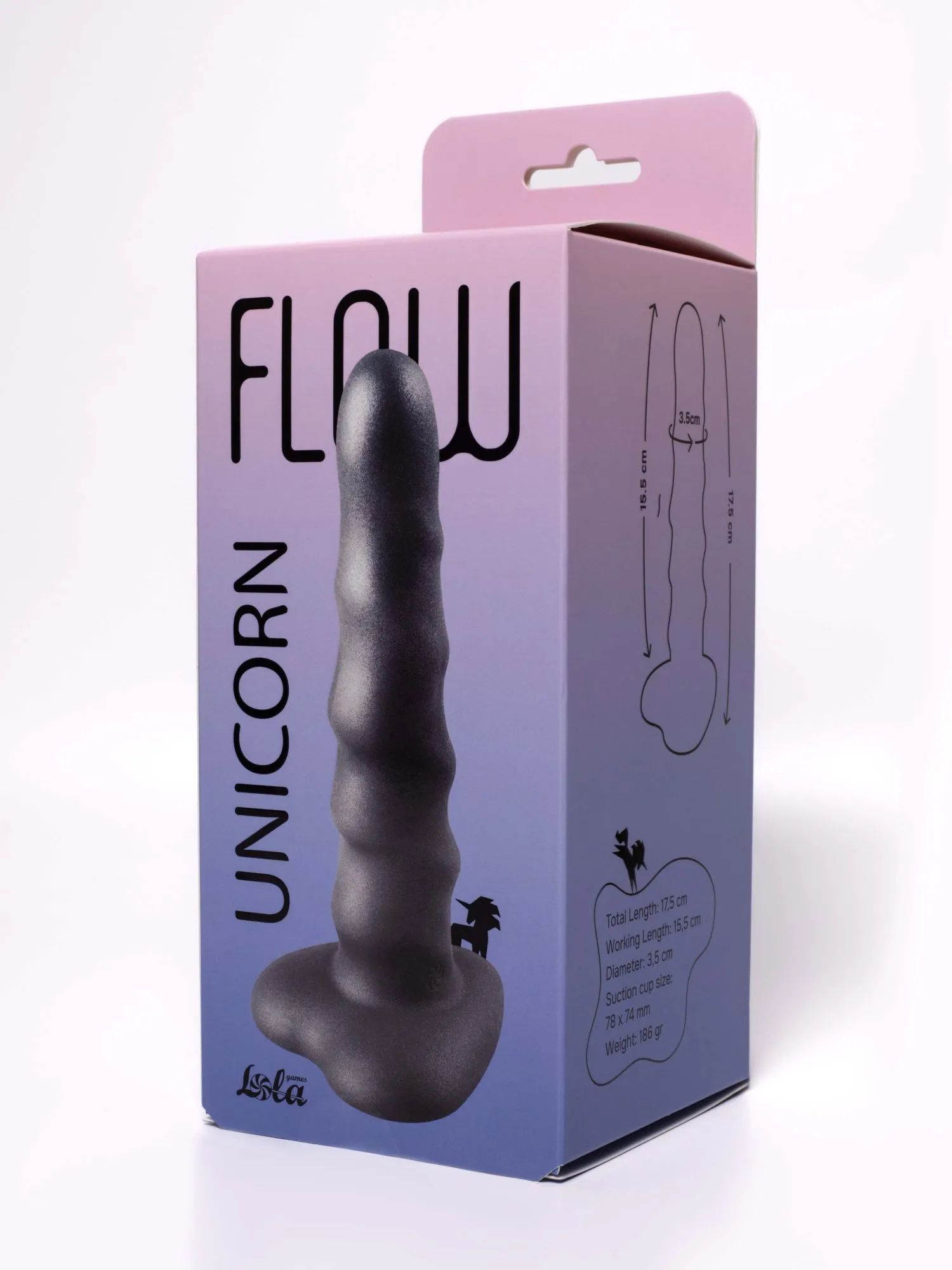 нереалистичный дилдо unicorn black 2043-03lola в Сочи