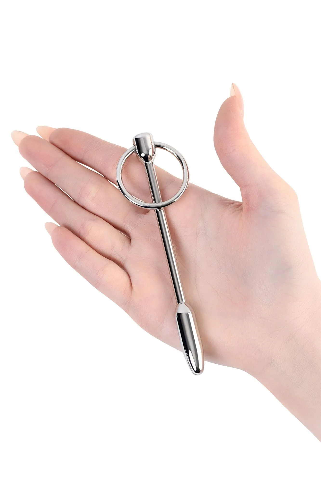 уретральный плаг-пуля toyfa metal с кольцом в основании, серебряный в Сочи