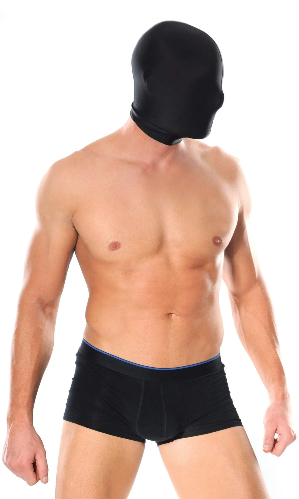 маска pipedream spandex full face hood, черная, one size в Сочи