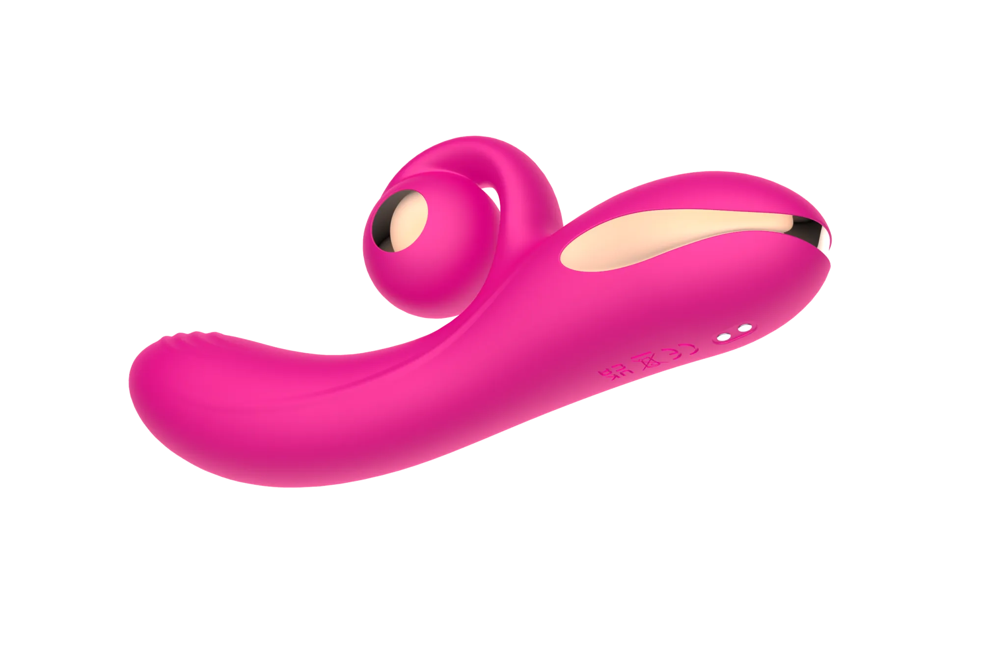 силиконовый вибратор-кролик с функцией вращения sw3052-hot-pink в Сочи