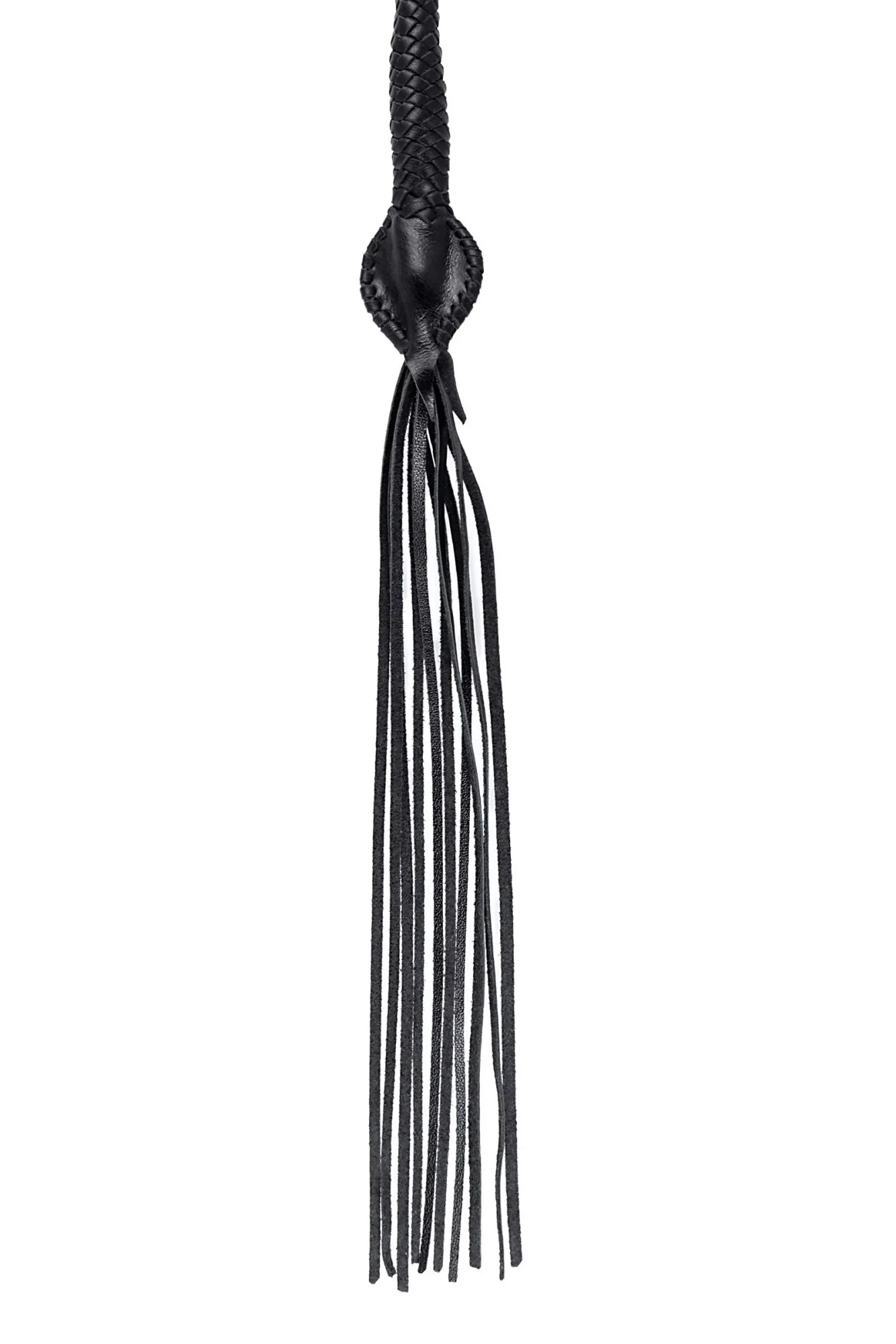 кнут плетеный pecado bdsm, натуральная кожа, чёрный, 85 см в Сочи