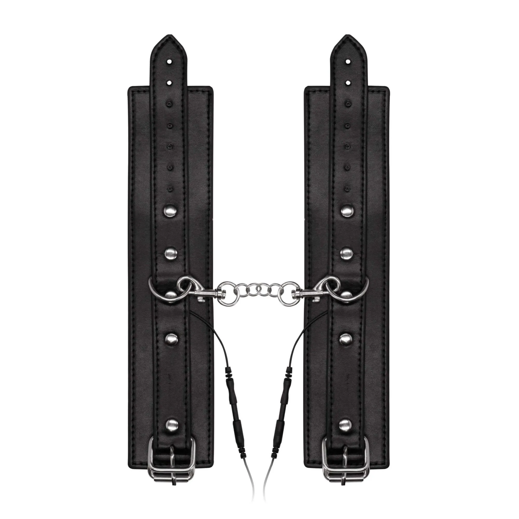 наручники декоративные с электростимуляцией shots media electroshock electro handcuffs, черные в Сочи