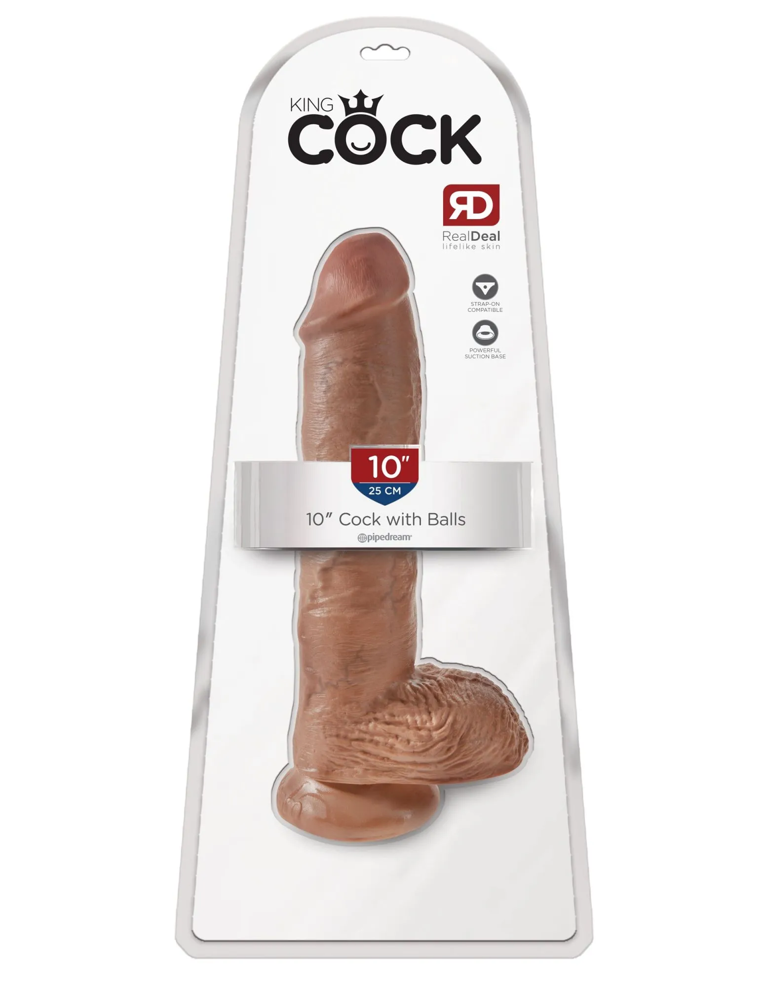 фаллоимитатор king cock 25 см мулат cock with balls pipedream 550922pd в Сочи