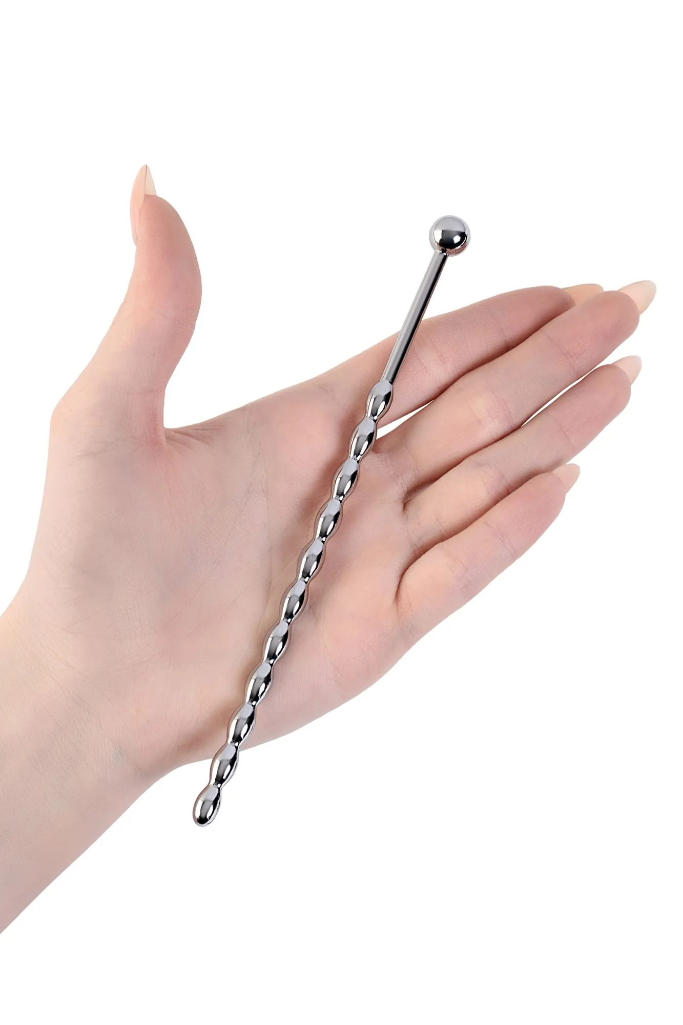 уретральный плаг-косичка metal by toyfa длинный, серебряный в Сочи