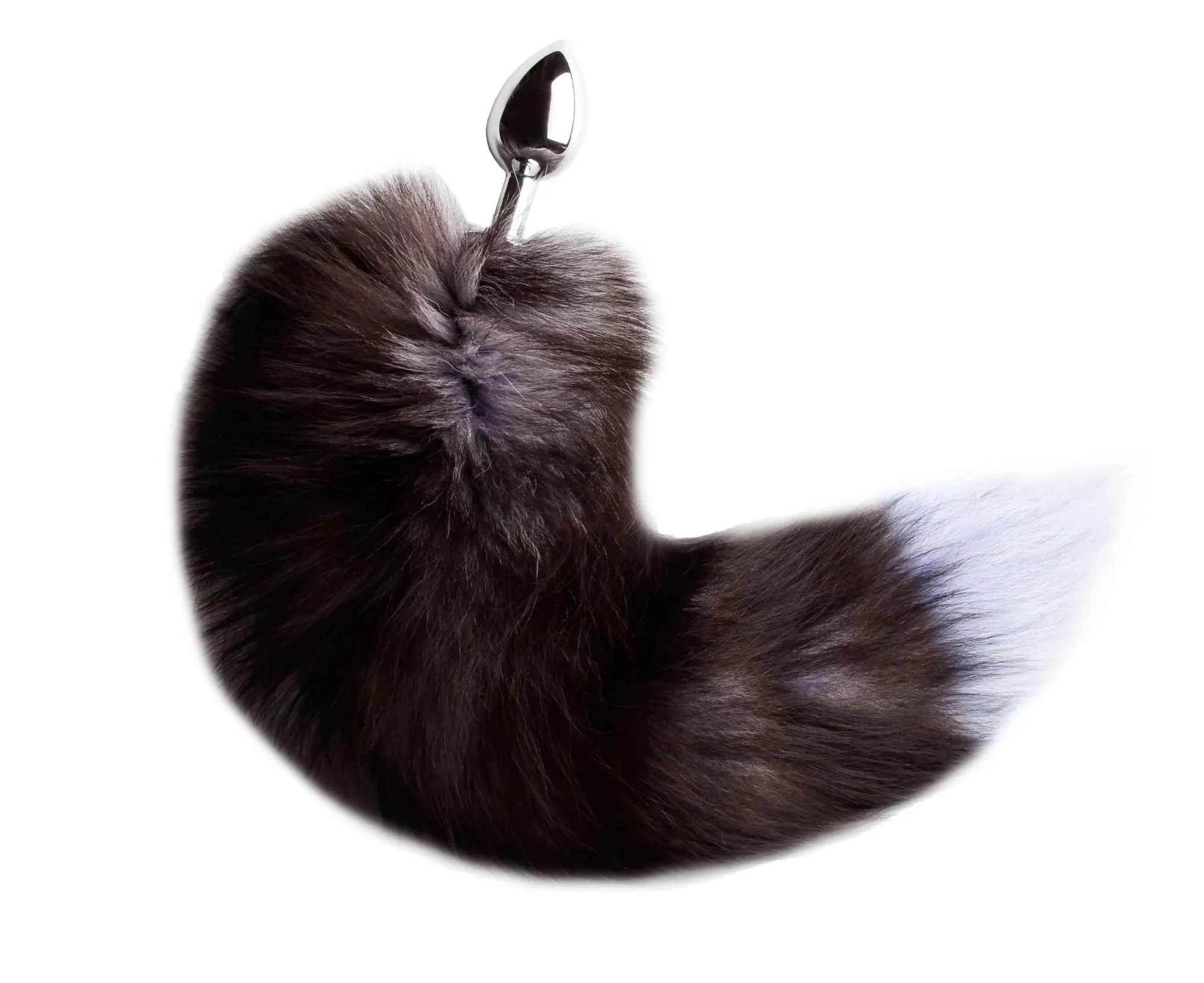 пробка анальная со съемным хвостом с синим кончиком в Сочи