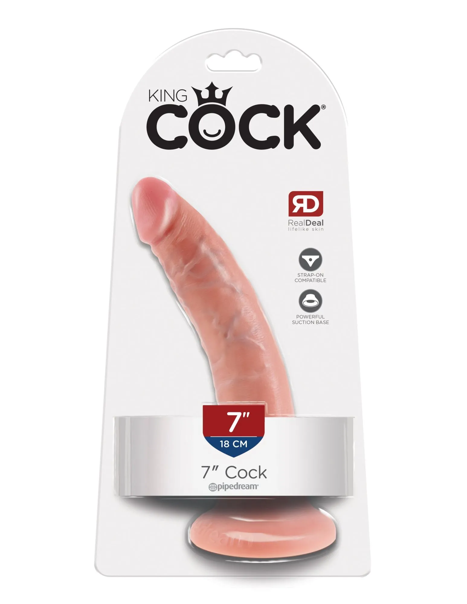 фаллоимитатор king cock 7" cock - flesh pipedream 550221pd в Сочи