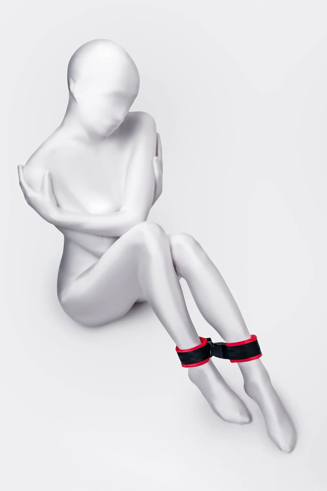 поножи anonymo #0156, велюр, красные, 29 см в Сочи