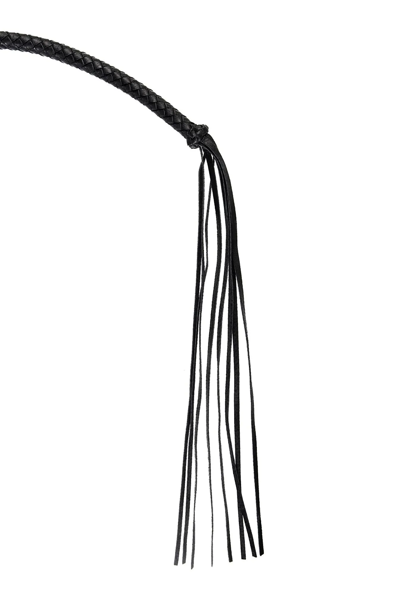 кнут плетеный pecado bdsm, натуральная кожа, чёрный, 65 см в Сочи