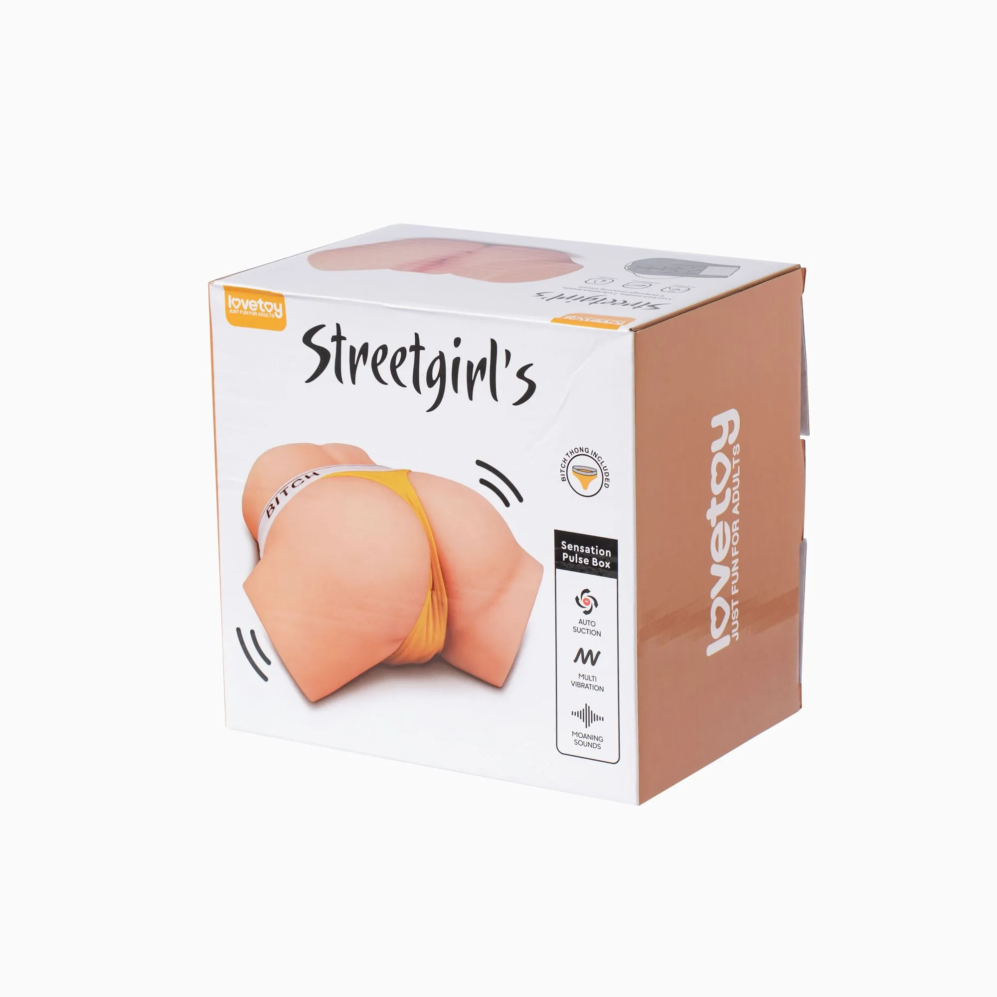 мастурбатор streetgirl от lovetoy с вагиной и анусом, полутело с вибрацией, телесный  в Сочи