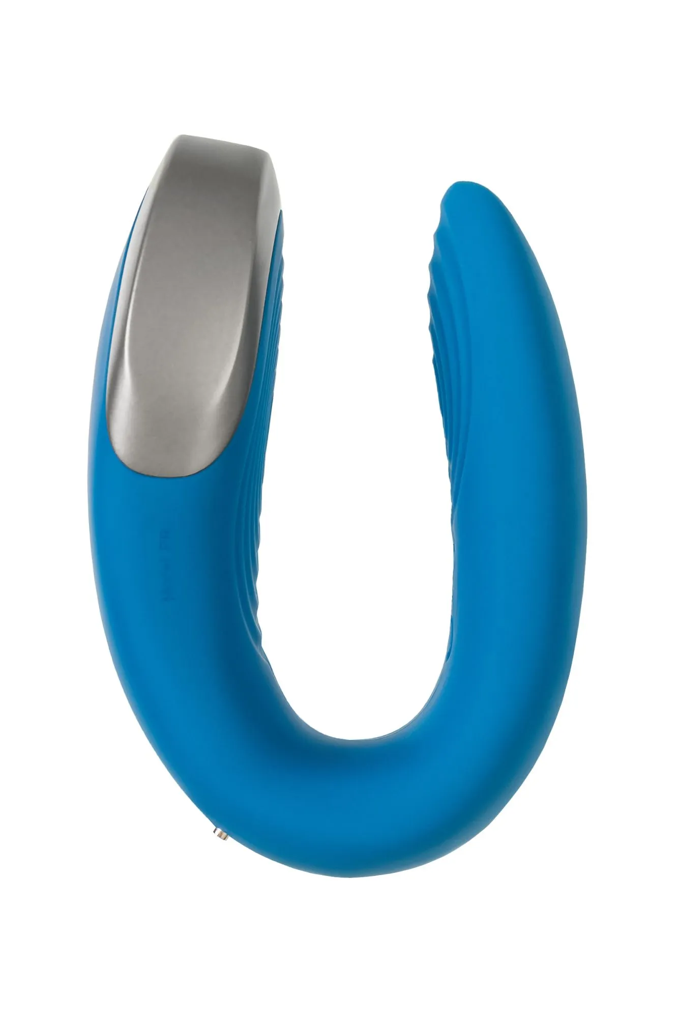 многофункциональный стимулятор для пар satisfyer partner double love, силикон, синий, 9 см в Сочи