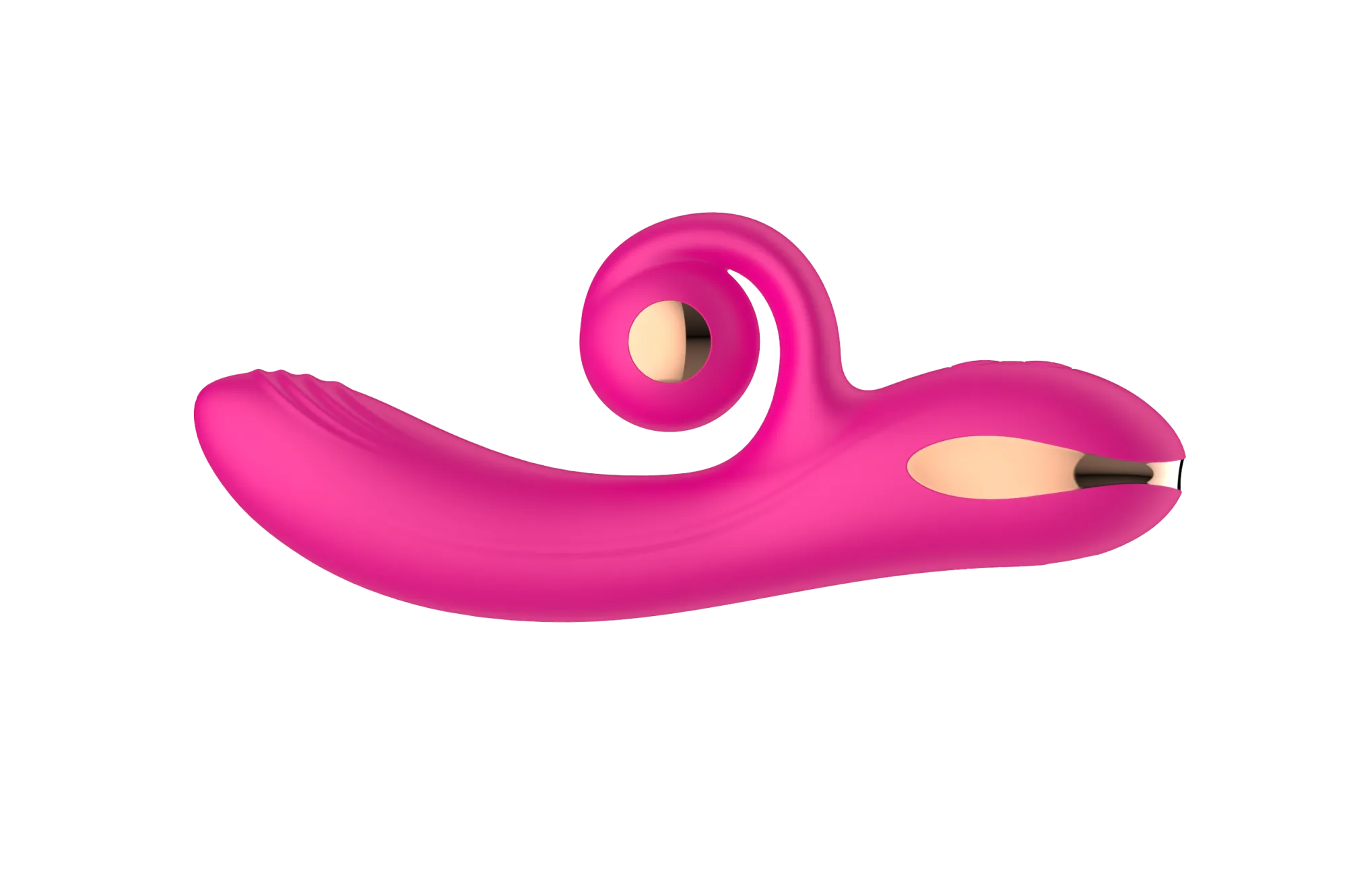 силиконовый вибратор-кролик с функцией вращения sw3052-hot-pink в Сочи
