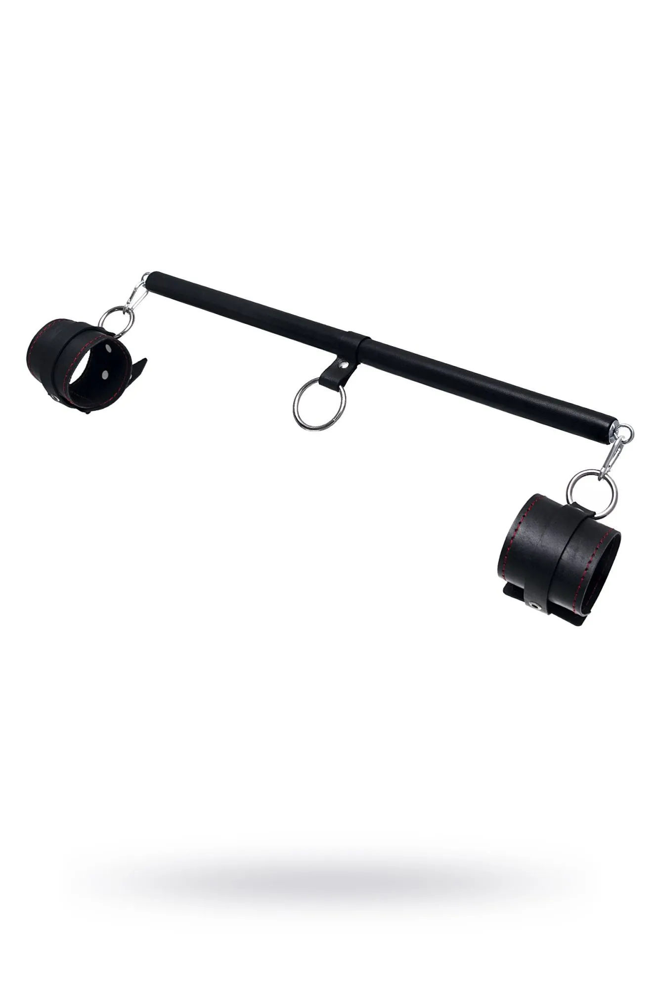 бондажный набор pecado bdsm, 3 точки фиксации, распорка, оковы, натуральная кожа, черный в Сочи