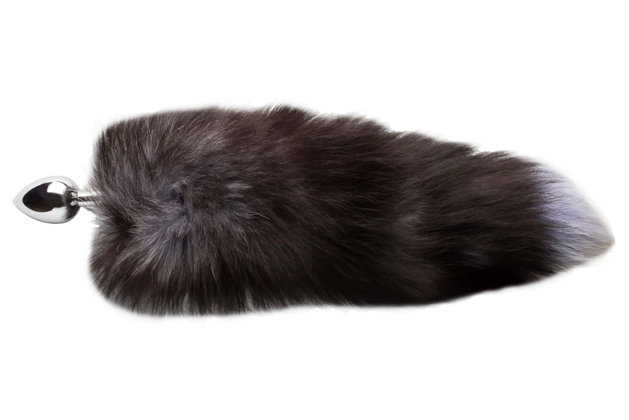 пробка анальная со съемным хвостом с синим кончиком в Сочи