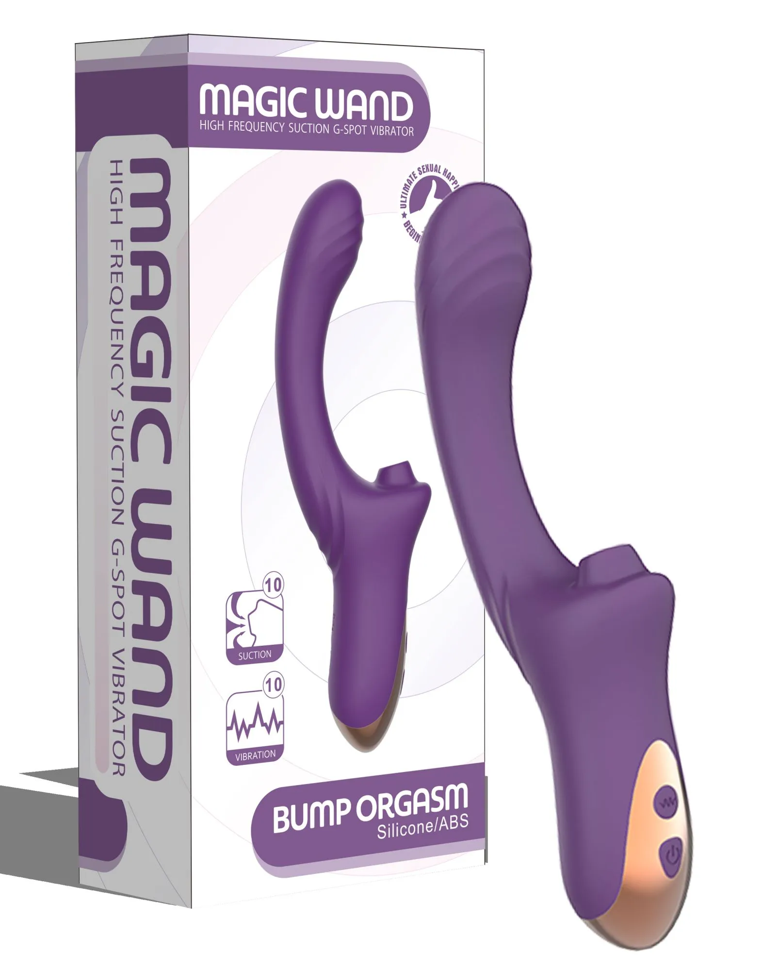 вагинально-клиторальный вибратор secwell sw3044-purple в Сочи