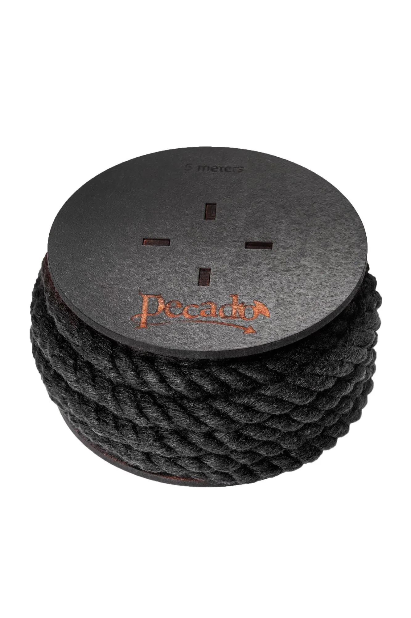 веревка для шибари pecado bdsm, на катушке, хлопок, черная, 5 м в Сочи