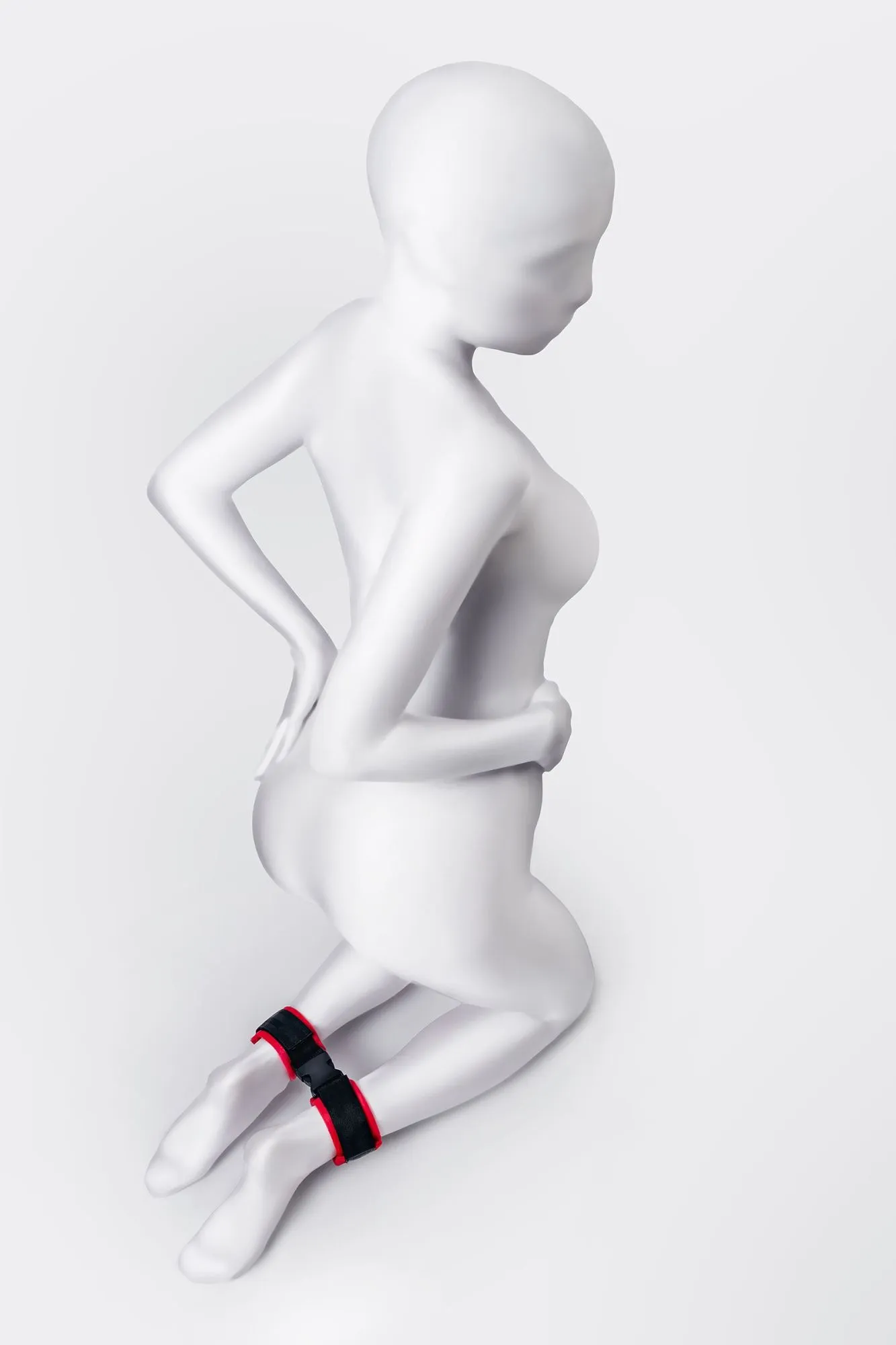 поножи anonymo #0156, велюр, красные, 29 см в Сочи