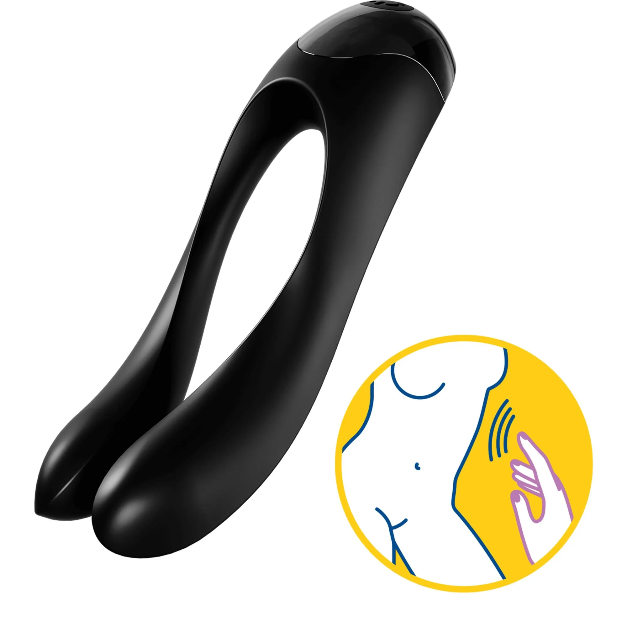универсальный пальчиковый вибратор satisfyer candy cane black 004136sa в Сочи