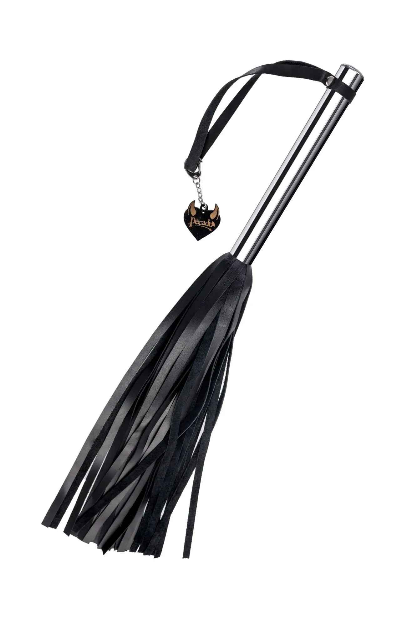 плеть большая pecado bdsm, металлическая рукоять, чёрные хлысты, натуральная кожа в Сочи
