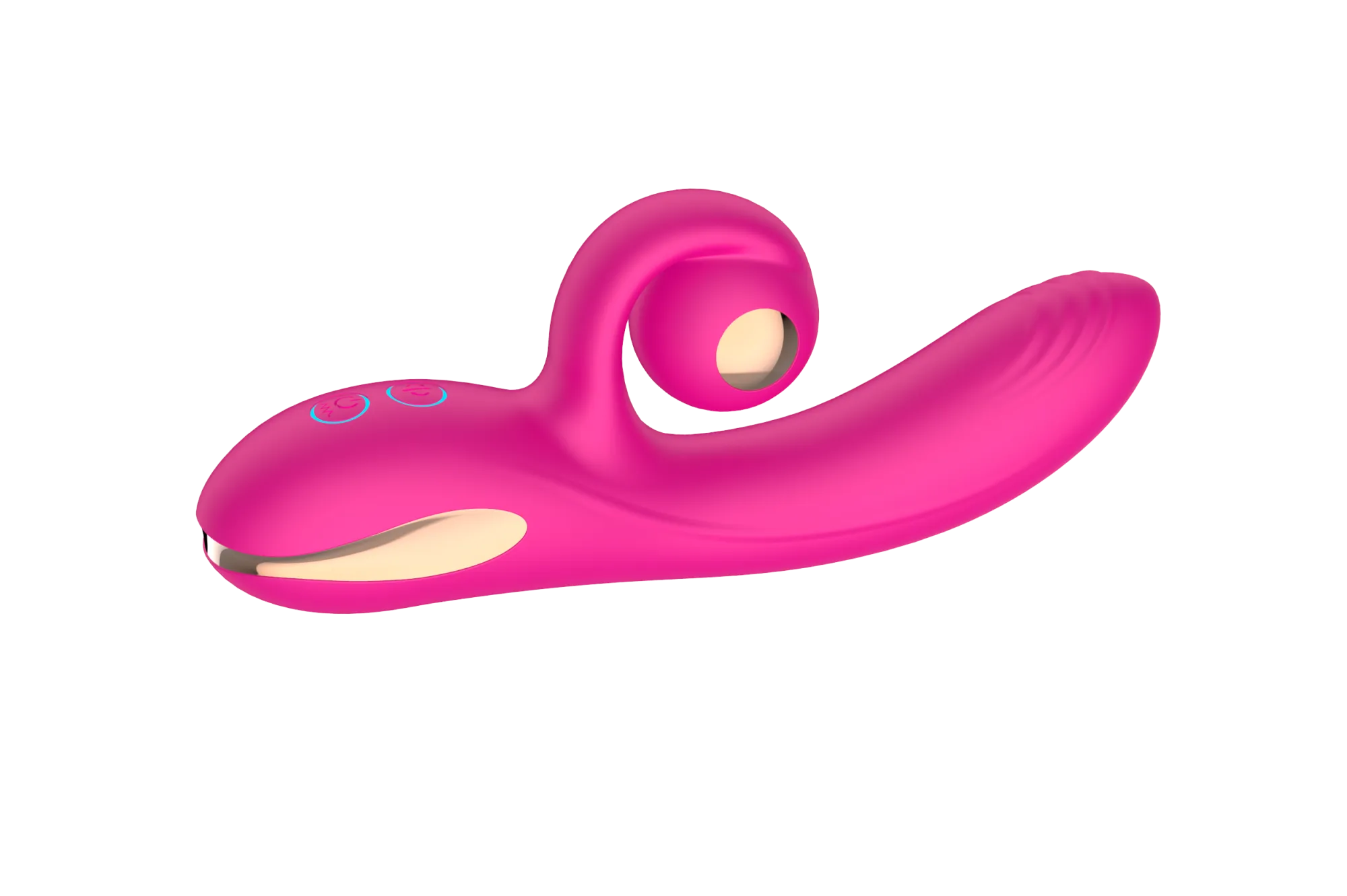 силиконовый вибратор-кролик с функцией вращения sw3052-hot-pink в Сочи