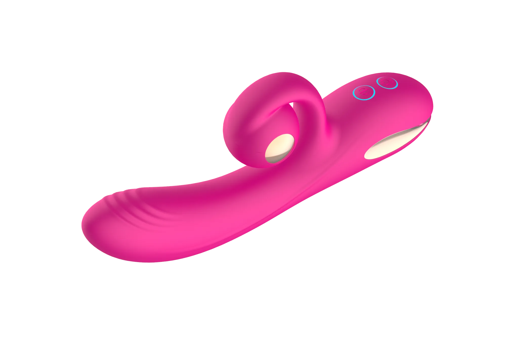силиконовый вибратор-кролик с функцией вращения sw3052-hot-pink в Сочи