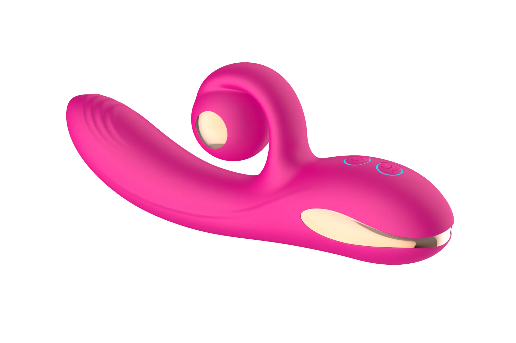 силиконовый вибратор-кролик с функцией вращения sw3052-hot-pink в Сочи
