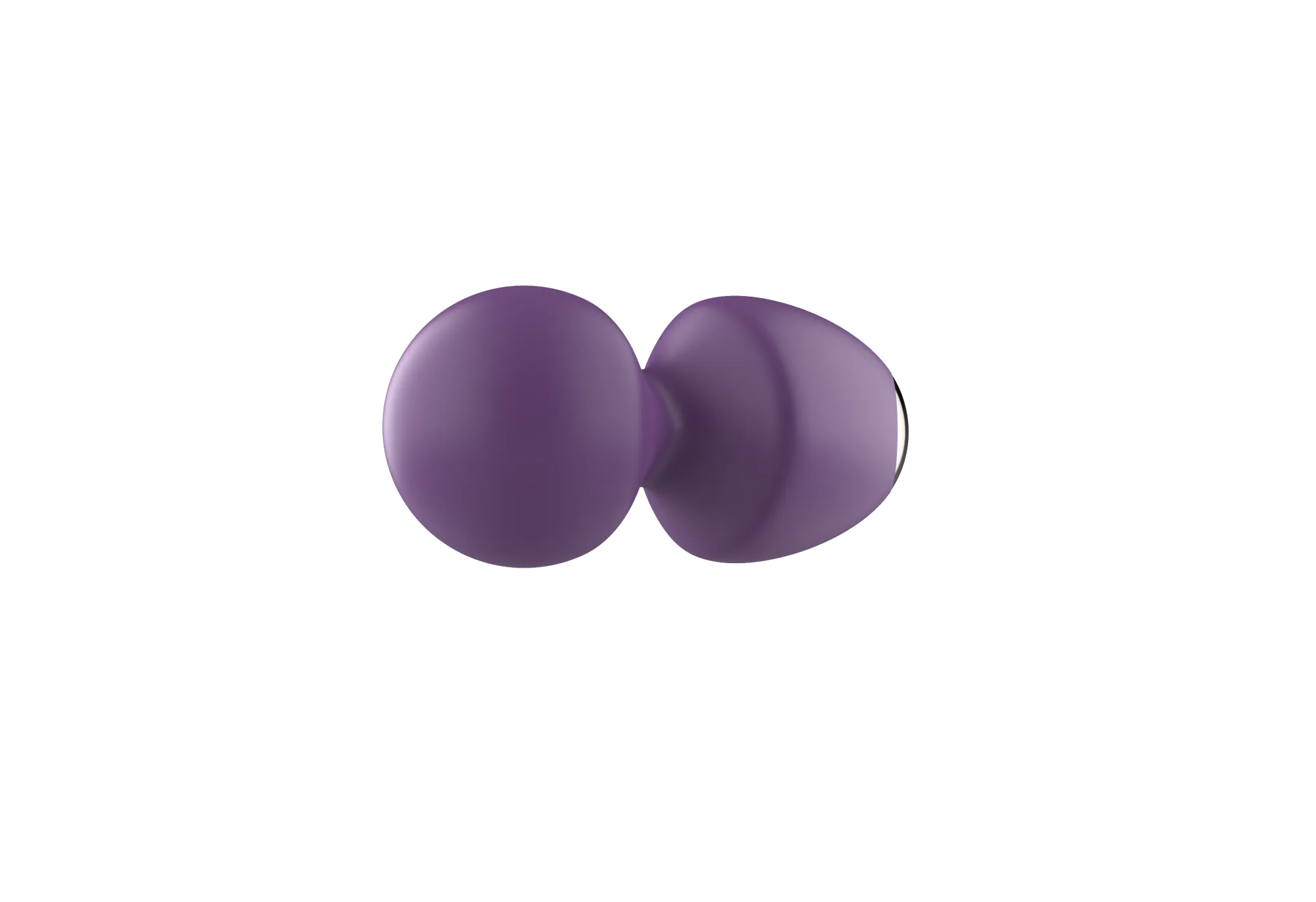 вибратор- вонд с изогнутым корпусом secwell sw24125-purple в Сочи
