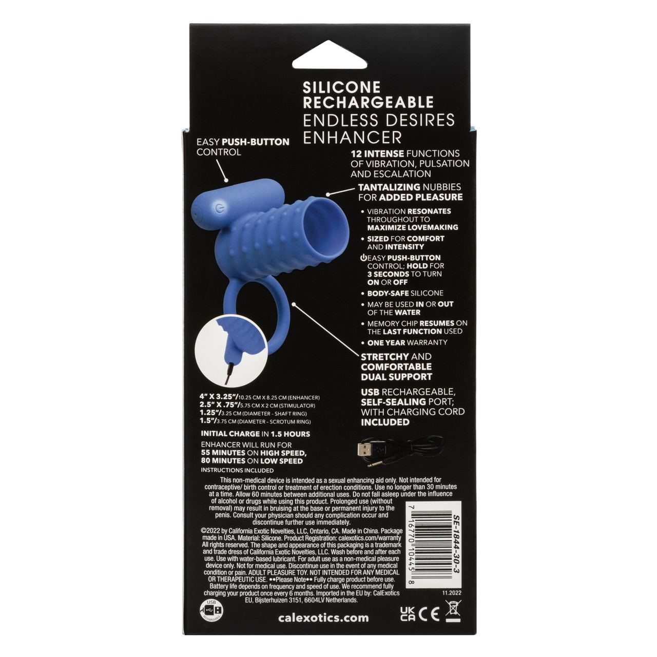 перезаряжаемое эрекционное виброкольцо silicone rechargeable endless desires enhancer в Сочи